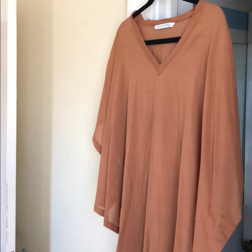 Silk tee - poncho - oversized top